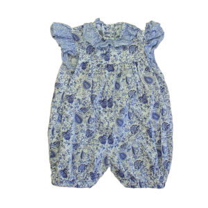 Glorimont Girls Blue | White Romper size: 9 Months